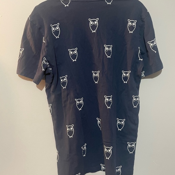 Knowledge Cotton Apparel Men's Logo All-over Print T-shirt  Size M - Picture 5 of 7